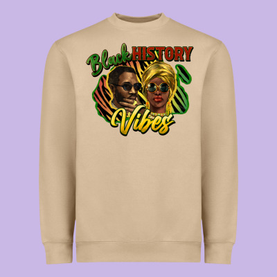 Black History Heavyweight Sweatshirt Designed By Howdyjamesfarm