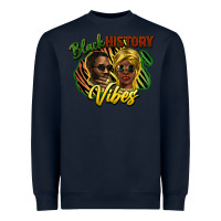 Navy Black history Heavyweight Sweatshirt - HowdyJamesFarm