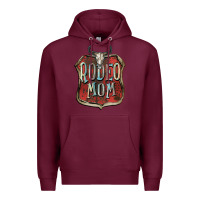 Burgundy Rodeo mom Mother's Day Premium Hoodie - FaDigitalArtStudio