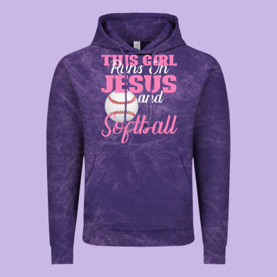 This Girl Jesus And Softball Vintage Hoodie Designed By Bettercallsaul