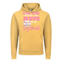 Vintage Mustard This Girl Jesus And Softball Vintage Hoodie - Bettercallsaul
