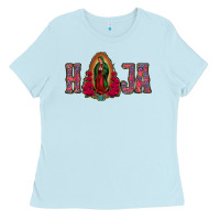 Baby Blue Hija Lady Of Guadalupe Ladies Tee - Jasminsmagicworld