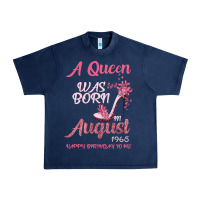 Navy A Queen Was Born In August 1965 Happy Birthday To Me 55 Years Old Urban Heavy Tee - Bettercallsaul