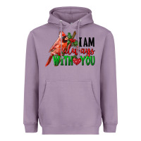 Lavender I Am Always With Your Cardinal Bird Heavyweight Hoodie - LillyAllenDesigns