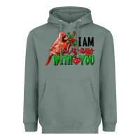 Sage I Am Always With Your Cardinal Bird Heavyweight Hoodie - LillyAllenDesigns