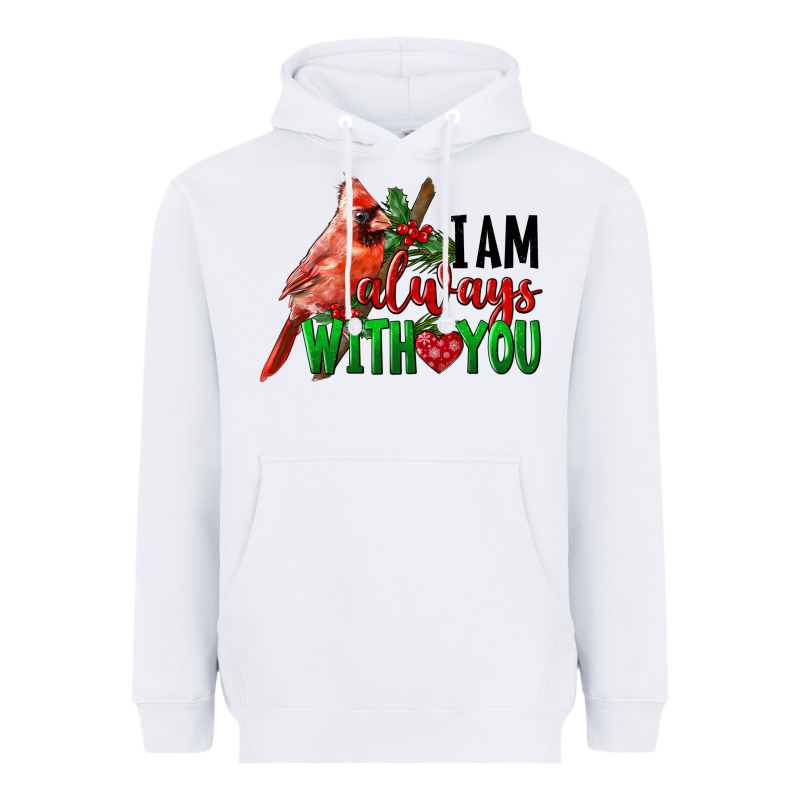 I Am Always With Your Cardinal Bird Heavyweight Hoodie by LillyAllenDesigns | Teevron