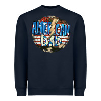 Navy All american dad 4th of july Heavyweight Sweatshirt - CowGirlArtShop