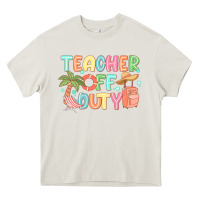 Cream teacher off duty summer Heavy Core Tee - JahusDesignShop