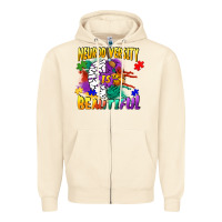 Sandshell Neurodiversity Is Beautiful Zipper Hoodie - FaDigitalArtStudio