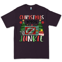 Plum Christmas movie junkie Premium Tee - MaliasSmallBusiness