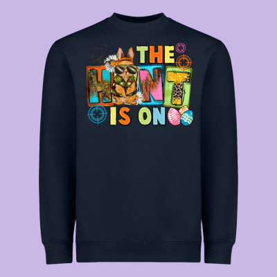 The Hunt Is On Easter Day Heavyweight Sweatshirt Designed By Cowgirlartshop