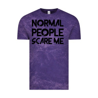 Cloud Purple Normal People Scare Me Vintage Tee - Bettercallsaul