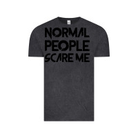 Vintage Black Normal People Scare Me Vintage Tee - Bettercallsaul