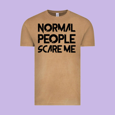 Normal People Scare Me Vintage Tee Designed By Bettercallsaul