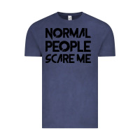Vintage Denim Normal People Scare Me Vintage Tee - Bettercallsaul