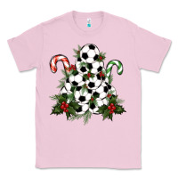 Bubblegum Pink Lightning Soccer Christmas Tree Classic Tee - RanaPortraitStore