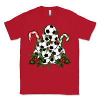 Red Lightning Soccer Christmas Tree Classic Tee - RanaPortraitStore