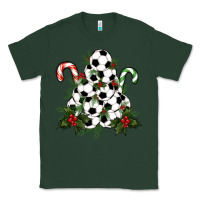 Sports Green Lightning Soccer Christmas Tree Classic Tee - RanaPortraitStore