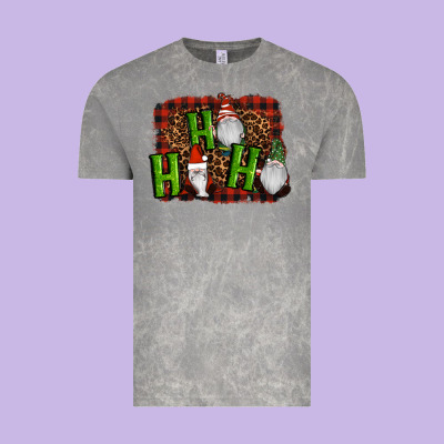 Ho Ho Ho Gnomes Christmas Vintage Tee Designed By Ranaportraitstore