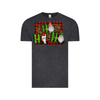 Vintage Black ho ho ho gnomes christmas Vintage Tee - RanaPortraitStore