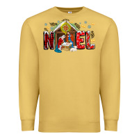 Antique Gold Noel Premium Sweatshirt - CowhideDigitalArt