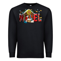 Black Noel Premium Sweatshirt - CowhideDigitalArt