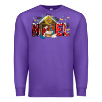 Purple Noel Premium Sweatshirt - CowhideDigitalArt