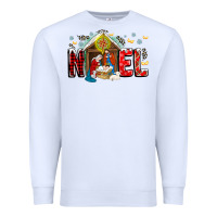 White Noel Premium Sweatshirt - CowhideDigitalArt