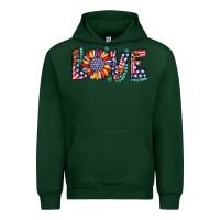 Forest Green love sunflower usa flag leopard Urban Hoodie - Artiststas