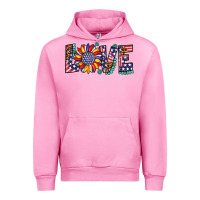 Fuchsia Pink love sunflower usa flag leopard Urban Hoodie - Artiststas