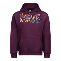 Mauve Wine love sunflower usa flag leopard Urban Hoodie - Artiststas