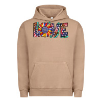 Pigment Burro love sunflower usa flag leopard Urban Hoodie - Artiststas