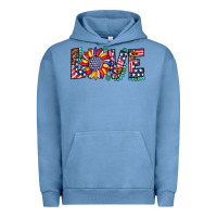 Pigment Pebble Blue love sunflower usa flag leopard Urban Hoodie - Artiststas