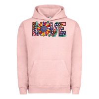 Pigment Salmon love sunflower usa flag leopard Urban Hoodie - Artiststas