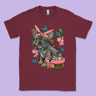 Easter French Bulldog Classic Tee Designed By Ranaportraitstore