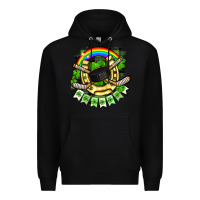 Black St. Patrick's Day Hockey Premium Hoodie - FaDigitalArtStudio