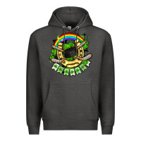 Charcoal Heather St. Patrick's Day Hockey Premium Hoodie - FaDigitalArtStudio