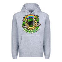 Heather Grey St. Patrick's Day Hockey Premium Hoodie - FaDigitalArtStudio