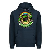 Navy St. Patrick's Day Hockey Premium Hoodie - FaDigitalArtStudio