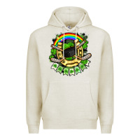 Oatmeal Heather St. Patrick's Day Hockey Premium Hoodie - FaDigitalArtStudio