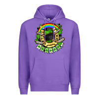 Purple St. Patrick's Day Hockey Premium Hoodie - FaDigitalArtStudio
