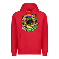 Red St. Patrick's Day Hockey Premium Hoodie - FaDigitalArtStudio