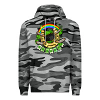 Slate Camo St. Patrick's Day Hockey Premium Hoodie - FaDigitalArtStudio
