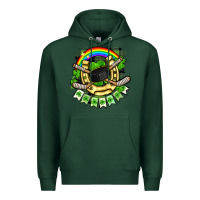 Sports Green St. Patrick's Day Hockey Premium Hoodie - FaDigitalArtStudio
