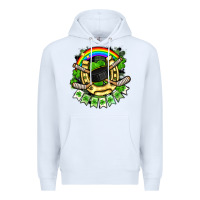 White St. Patrick's Day Hockey Premium Hoodie - FaDigitalArtStudio