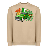 Mushroom Western St. Patrick's Day truck Heavyweight Sweatshirt - CowGirlArtShop