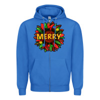 True Royal merry christmas with light sunflower bbs Zipper Hoodie - BundleAndBundleShop