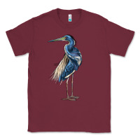 Burgundy Louisiana Heron Classic Tee - LillyAllenDesigns