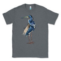 Charcoal Heather Louisiana Heron Classic Tee - LillyAllenDesigns