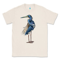 Natural Louisiana Heron Classic Tee - LillyAllenDesigns